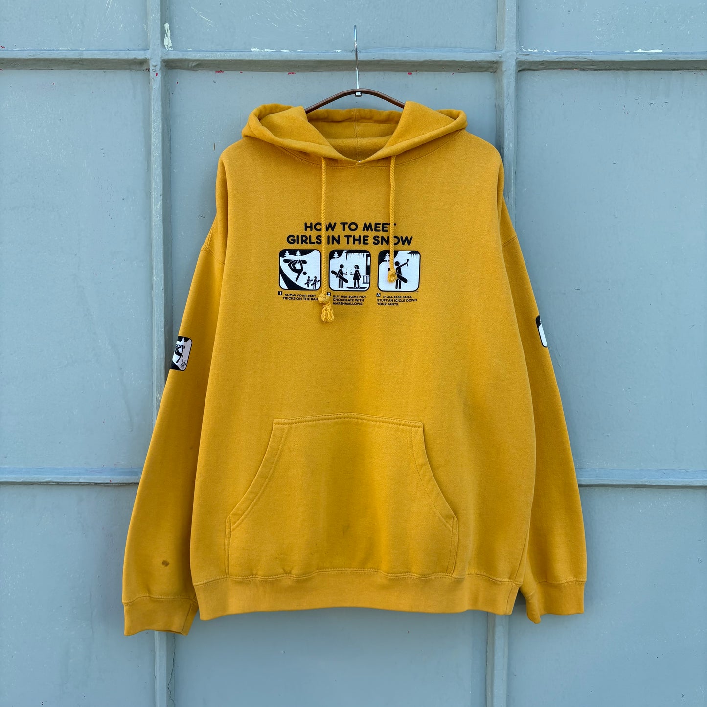 Vintage "Girls in the Snow" Hoodie - L
