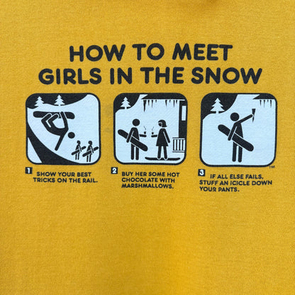 Vintage "Girls in the Snow" Hoodie - L